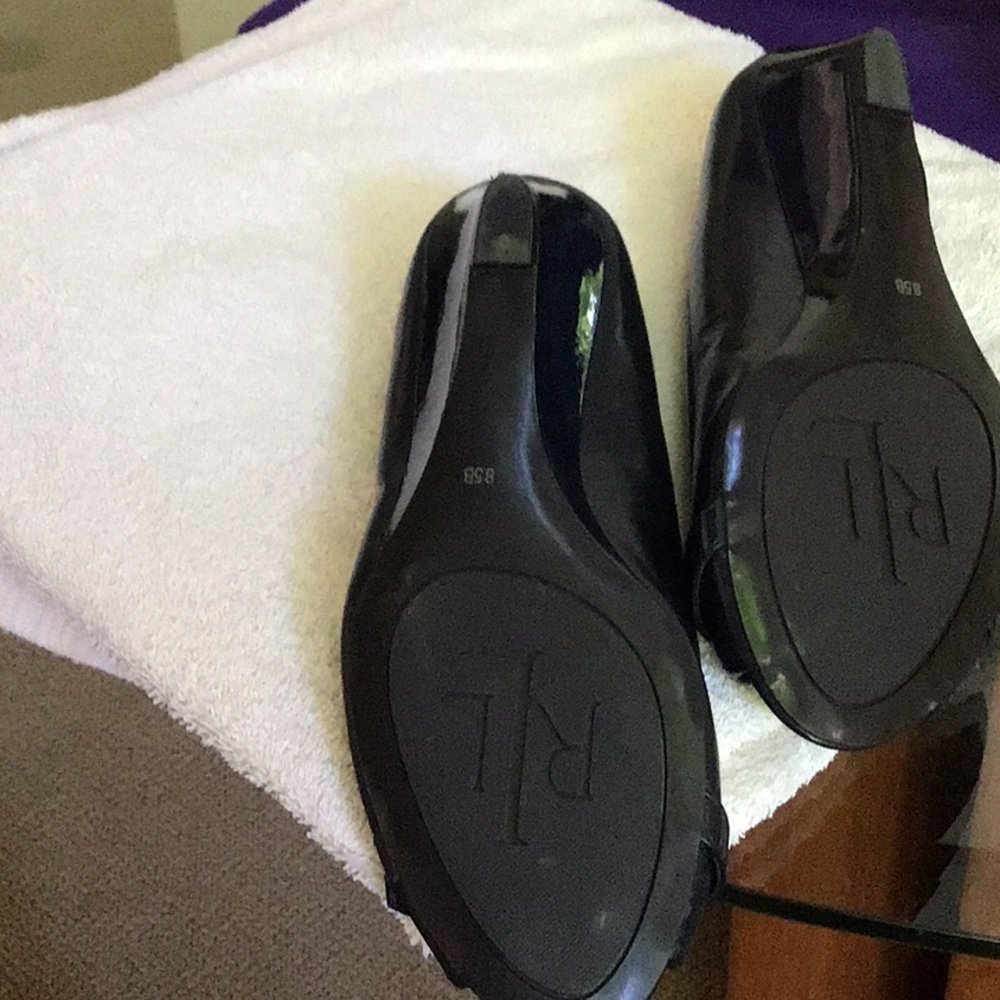 Lauren by Ralph Lauren wedge 8.5 peep toe - Picture 2 of 4